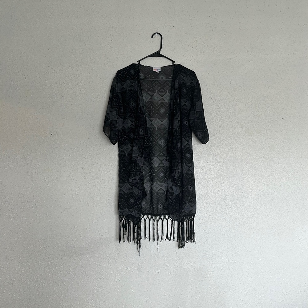 Small black LuLaRoe cardigan